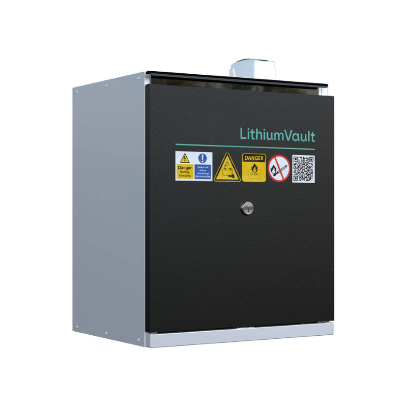 1-Door Lithium-Ion Battery Storage Cabinet with 6 charging sockets - 720 x 595 x 520mm